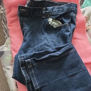 Lands' End Dark Blue Boot Cut Jeans